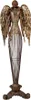 Clayre & Eef Figura decorativa Angelo 17x15x54 cm Metallo Anteprima dell’immagine prodotto 1