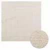vidaXL Tapis ZIZUR Crème 120x120 cm Aspect jute Intérieur Voir les images du produit 8