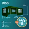 Casaria Gazebo da Giardino 3x6m Protezione UV 18m² Anteprima dell’immagine prodotto 5