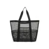 Sac de plage minimaliste en maille noir 43x39x20cm TP12 Voir les images du produit 2