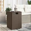 An outdoor patio setting with furniture and a side table. Náhled obrázku produktu