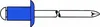 GESIPA Blindniete Mini-Pack 100x Stahl/Stahl 4x12 Produktbild-Vorschau 1