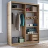 BEAUTYSOFA | Armoire DONATELLO 160 cm Artisan/Noir avec Voir les images du produit 5