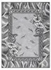 BCF Tapis Morad TRIO fleurs, feuilles classique - gris gris Voir les images du produit 2
