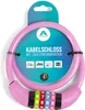 Kabelschloss / Zahlenschloss - Pink - 650mm Produktbild-Vorschau 1