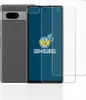 A smartphone and screen protectors are displayed against a white background. Produktbild-Vorschau