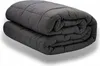 A folded gray weighted blanket is shown on a white background. Produktbild-Vorschau