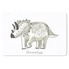 MuchoWow® Schreibtischunterlage Kinderzimmer - Triceratops Produktbild-Vorschau 1