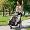 HOMCOM 2-in-1 kinderfietsaanhanger, inklapbaar, met Productafbeelding-voorbeeld 2