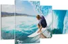 Bild auf Leinwand - Leinwandbild - Surfen Surfer Ozean Produktbild-Vorschau 1