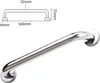 A technical drawing with dimensions and a photograph of a stainless steel grab bar. Náhľad obrázku produktu