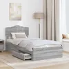 vidaXL Bettrahmen Graues Sonoma 100 x 200 cm Holzwerkstoff Produktbild-Vorschau 3