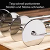 Pizzaschneider aus lebensmittelechtem Edelstahl, Teigteiler Produktbild-Vorschau 4