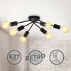 Deckenlampe Ø55 cm - E27 Fassung, 6-flammig, retro, schwarz Produktbild-Vorschau 1