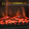 Kominek elektryczny HOMCOM z grzałką, kominek elektryczny z Podgląd zdjęcia produktu 4