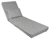Coussin bain de soleil premium avec coussin - Rayures Gris Voir les images du produit 1