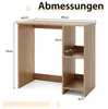 COSTWAY 80 x 40 x 74 cm Kleiner Schreibtisch, Computertisch Produktbild-Vorschau 7