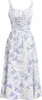 ASKSA Damen Sommer y aermellos Spaghettitraeger Boho Blumen Produktbild-Vorschau 2