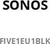 Sonos Five, Káblový a bezdrôtový, 2,4 - 5 GHz, 2 m, Čierna, Náhľad obrázku produktu 2