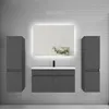 Badezimmer Badmöbel 80 cm Keramik Waschtisch mit Produktbild-Vorschau 8