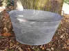 Große Zinkwanne Pflanztopf Zinkbottich Blumentopf 54 cm Produktbild-Vorschau 2