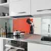 Küchenrückwand Spritzschutz Glas mit Motiv Nachdenklicher Produktbild-Vorschau 2