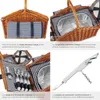 Panier pique-nique USEDOM pour 4 personnes - marron Voir les images du produit 5