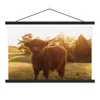 MuchoWow® Textilposter Schottischer Hochländer - Gras - Produktbild-Vorschau 1