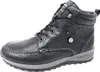 A black leather hiking boot is shown against a white background. Anteprima dell’immagine prodotto