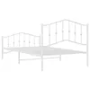 A white metal bed frame against a white background. Produktbild-Vorschau