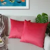 Lionmood Premium Samt Kissenbezug Rot 50x50cm -1er- Velvet Produktbild-Vorschau 2