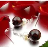 Ohrringe Ohrhänger Obsidian & Perlen Süßwasserperlen 925 Produktbild-Vorschau 3