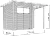 Gartenhaus Bertilo Fineline Rhombusprofil Modern 2 Plus Produktbild-Vorschau 6