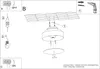 Diagrams showing how to assemble and install a ceiling lamp. Produktbild-Vorschau