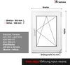 Framex Kellerfenster Fenster Kunststofffenster Weiß Breite Produktbild-Vorschau 2