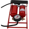 FISCHER Fuß-Luftpumpe Doppelzylinder mit Manometer Produktbild-Vorschau 5