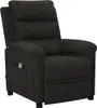 masážne kreslo vidaXL Black Fabric Náhľad obrázku produktu 8