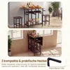 Set da pranzo COSTWAY con 2 sedie, tavolo da pranzo con Anteprima dell’immagine prodotto 9