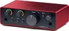 A red audio interface with black accents and controls, presented on a white background. Anteprima dell’immagine prodotto