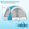 COSTWAY Strandzelt 344x344cm, Gartenzelt für 6-8 Personen Produktbild-Vorschau 3