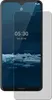 A smartphone screen protector is shown on top of a smartphone. Produktbild-Vorschau