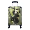 MuchoWow® Koffer Handgepäck Trolley Rollkoffer Kleine Produktbild-Vorschau 1