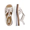 Rieker Damen Keilsandalette beige-gold, Damen:40 EU Produktbild-Vorschau 8