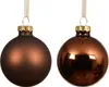Weihnachtskugeln Glas 10cm 4 Stück - Espressobraun Produktbild-Vorschau 1