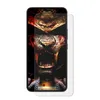 A screen protector is shown on top of a smartphone with a graphic wallpaper. Produktbild-Vorschau