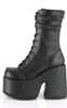 CAMEL-250 Damen Boots von DemoniaCult, Schwarz  , EU 38, US Produktbild-Vorschau 3