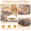 Collage of images showing a cat tree with different features and materials. Produktbild-Vorschau