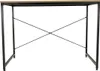 A minimalist desk with a wooden top and black metal legs, shown against a white background. Náhľad obrázku produktu