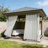 Outdoor Vorhang Extra Breit Leinenoptik Produktbild-Vorschau 7