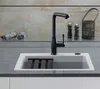 Flächenbündige Spüle KeraDomo KARA 51 F in FANGO mit Produktbild-Vorschau 5